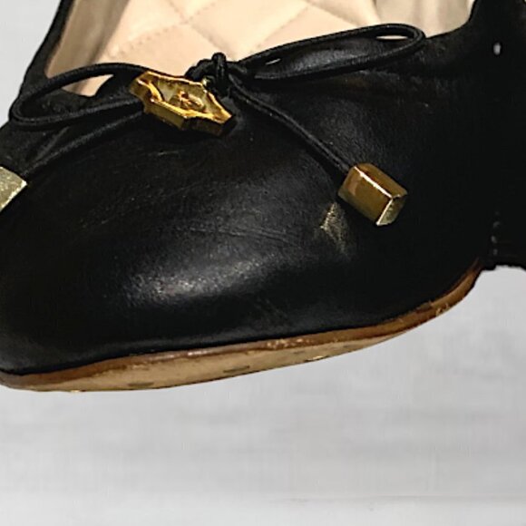 Louise et cie Ferraria Round Toe w/Bow ballet flats Black Size 8 - Picture 13 of 14